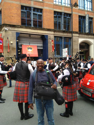 Filming the Manchester Day Parade